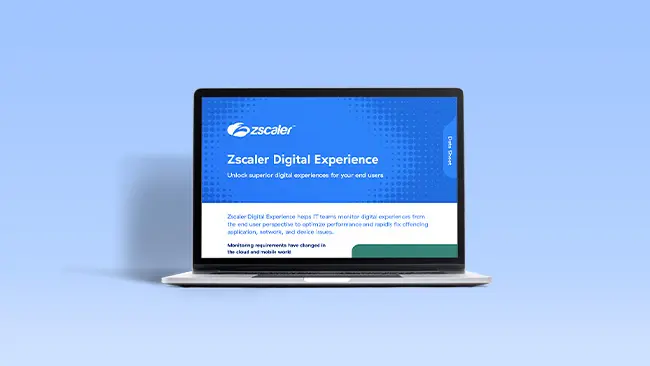 Zscaler Digital Experience − Datenblatt