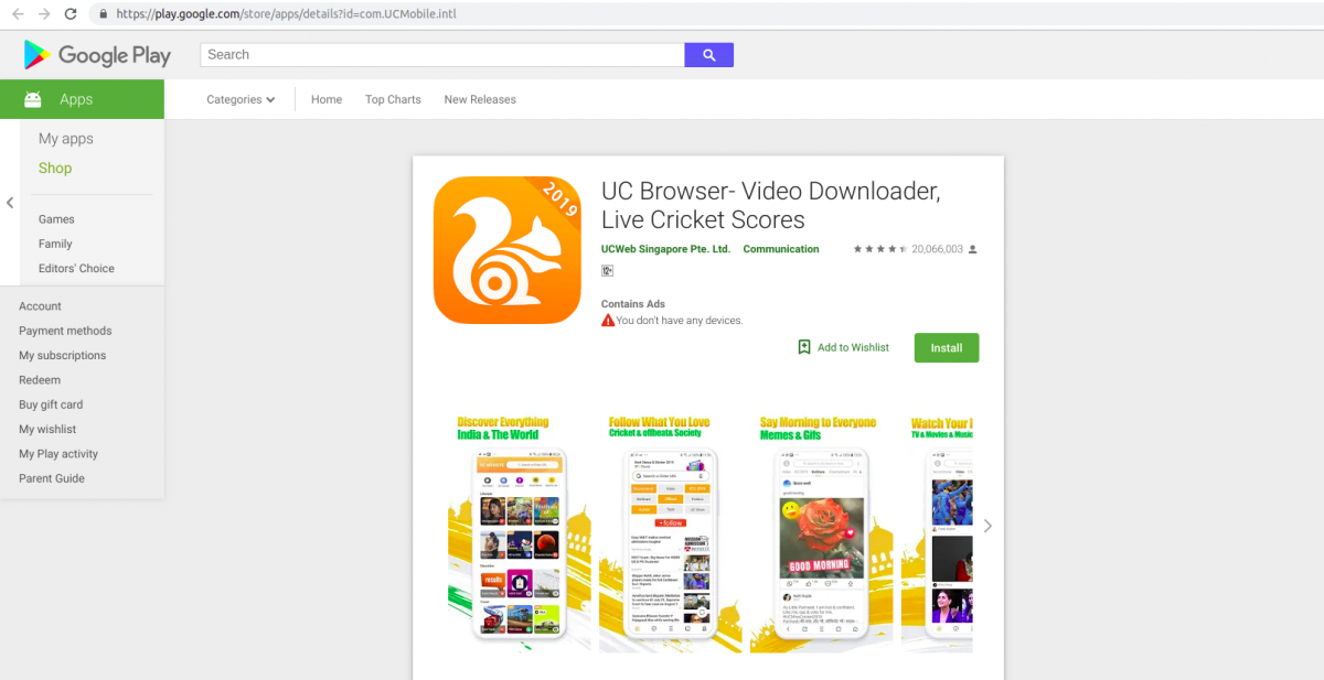 UC Browser app abuses may have exposed 500 million users | Zscaler